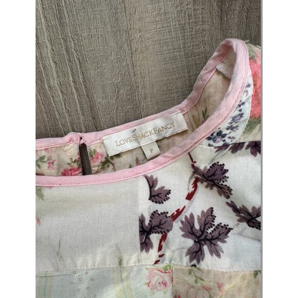 LoveShackFancy Natasha Dress in Patchwork - Picture 4 of 6